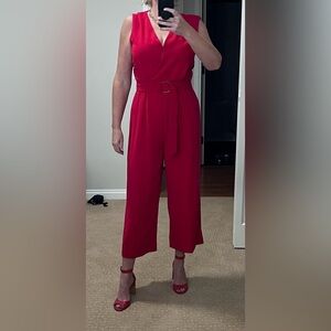 Le chateau Red jumpsuit Size M, shoes sold separately on Poshmark